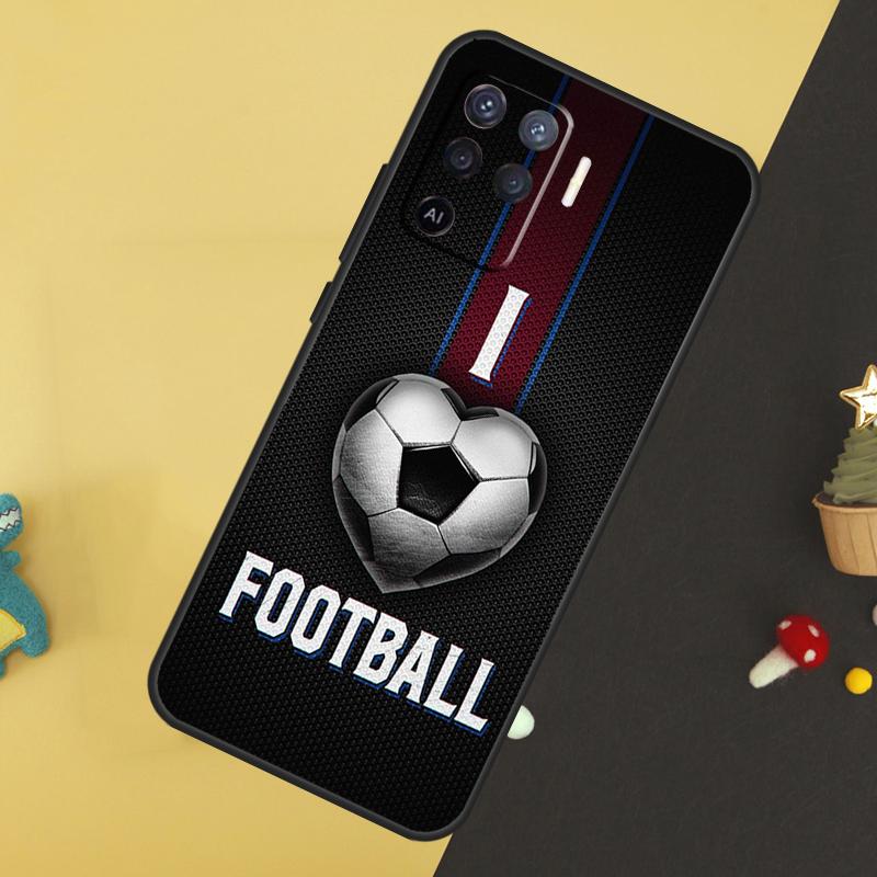Football Soccer Ball For OPPO A57S A53S A54S A98 A78 A58 A79 A15 A17 A77 A16 A76 A96 A52 A72 A5 A9 A94 A74 Case
