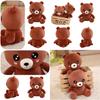 Cute Brown Bear Plush Toy Stuffed Animal Teddy Bear Doll Gift For Kids Girls