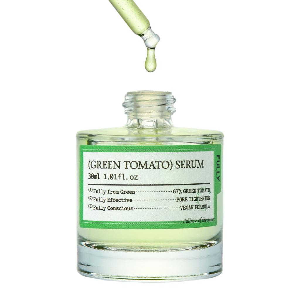 FULLY Green Tomato Serum 30ml Smooth Skin Texture Makeup Booster Vegan Hydrating K-Beauty