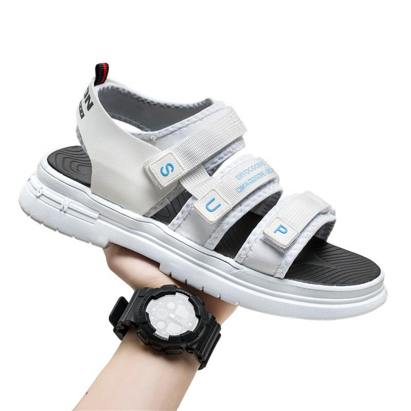 Fashion Men's Sandals Summer Outdoor Breathable Casual Slippers Non Slip Lightweight Sports Trendy Driving Beach Roman Sandals