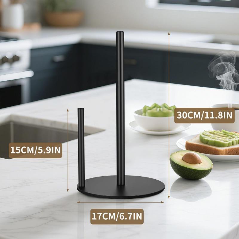 1PC Stainless Steel Tissue Holder Roll Paper Holder Hotel Kitchen Toilet Tissue Holder Vertical Desktop Toilet Paper Holder Paper Holder