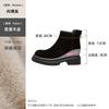Cowhide version~ 8cm short boots for women in stock, new versatile matte leather thick-soled Martin boots in autumn 2025
