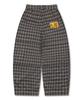 GLACK Gp181 Rope Tie Check Lounge Pants (Brown)