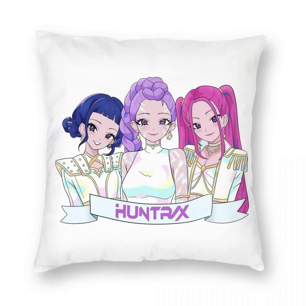 Jinu KPop Dämonenjäger Kissenbezug Druck Polyester Kissenbezug Dekorativ Saja Jungen Zierkissenbezug Bezug Zuhause Reißverschluss