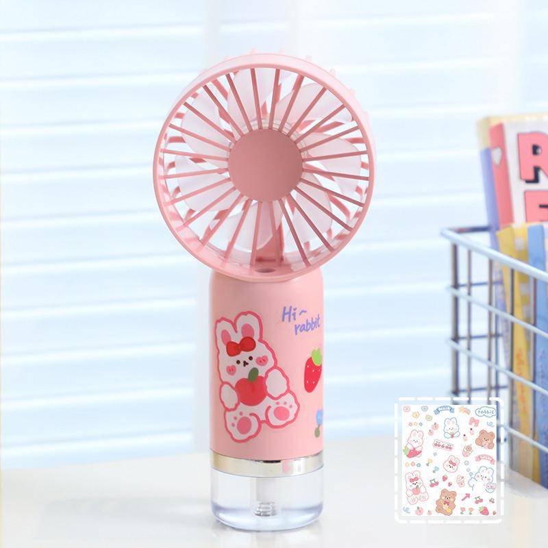 Upgraded Portable Misting Fan, Handheld Personal Mister Fan, Battery Operated Spray Water Mist Fan For Makeup, Travel, Outdoors