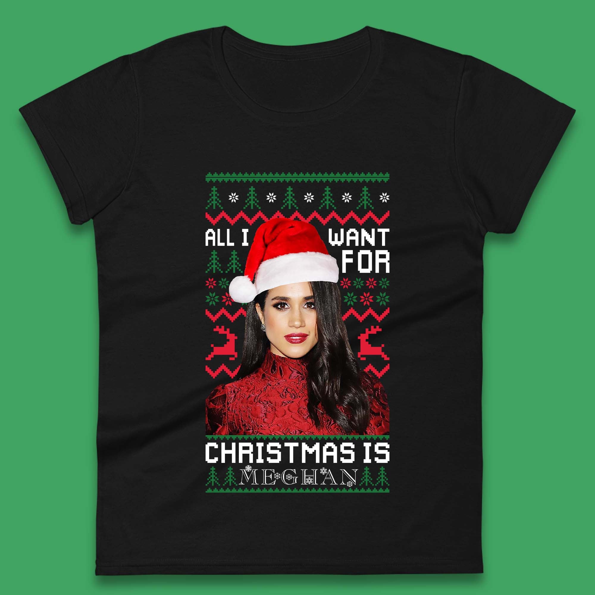 Want Meghan For Christmas Womens T-Shirt Mens Tops Tees Unisex S