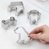 5-Piece Dog Cutter Stainless Steel   Baker Child Diy Homemade Snack Idea