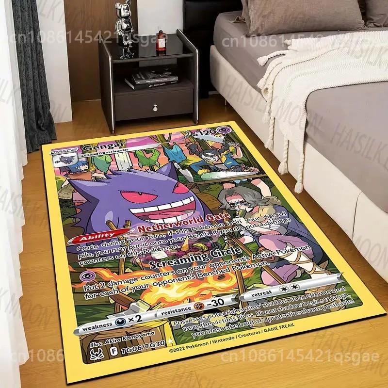 P-Pokemon G-Gengar Kortelės Spausdinti Kilimai Miegamasis Svetainė Sofa Darbo Kambarys Vaikų Kambarys Didelio Ploto Dekoro Kilimai Dovana Kilimėlis Potdemiel