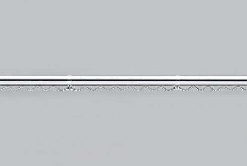 Shinei Kleiderstange Edelstahlummantelt Teleskopstange Aufhänger 3m (Mit Haken) [2m 4m] 2.1~4.0m (4m)