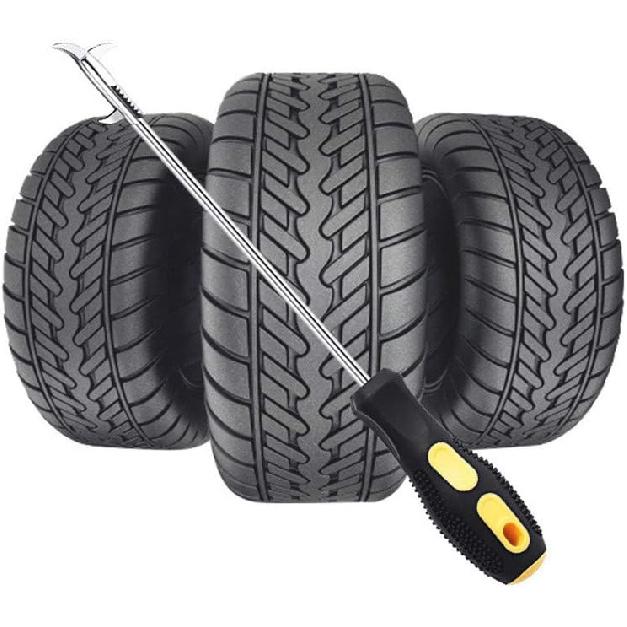 Tire Cleaning Hook, Auto Remover Tire Stones Removing Tool for Car Motor Bike Tire Stainless Steel Hook Car Tire Cleaning Tools