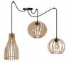 MODERN WOODEN CEILING HANGING LAMP MIX LED