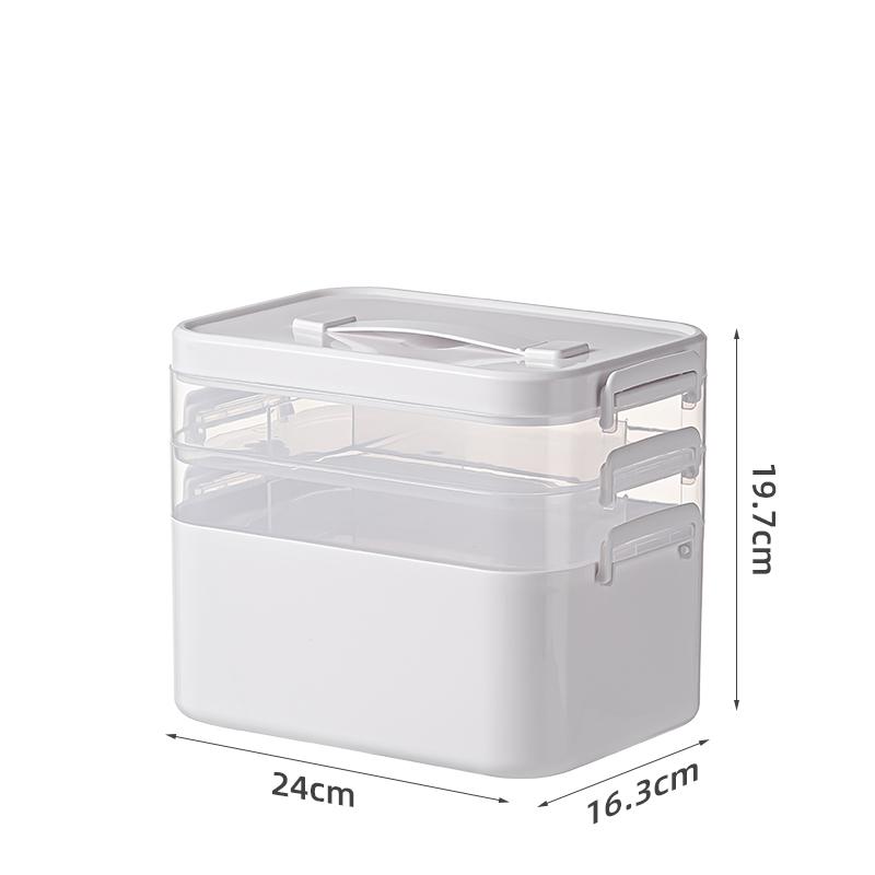 1PCS Large Capacity Storage Box Portable Multi-Layer Medical Medicine Display Cabinet Medical Storage Racks Medicine Storage Box