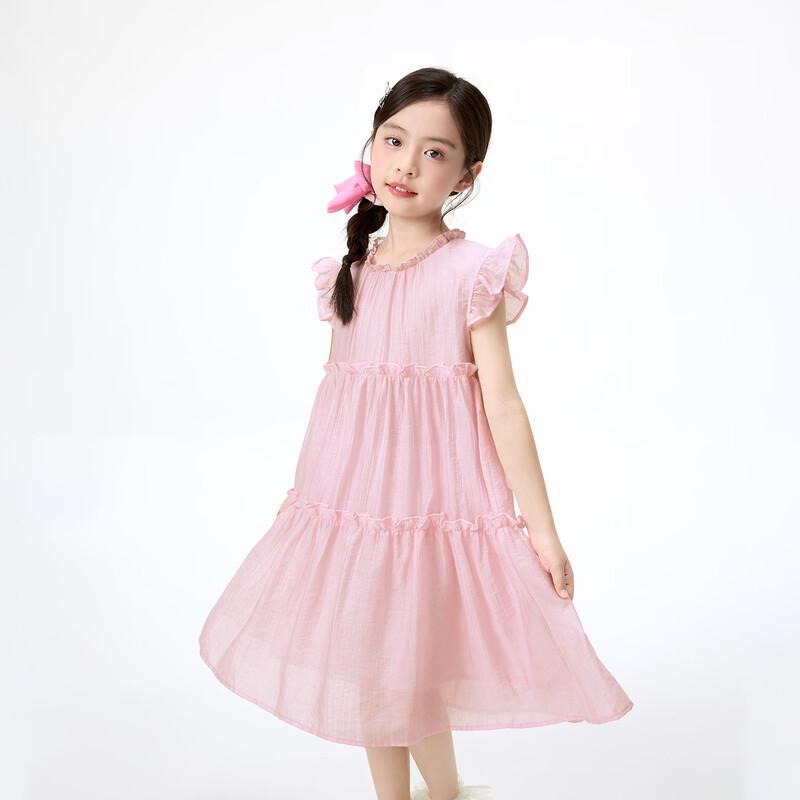 Girls  Ruffle A-line Sleeveless Layered Dress 120