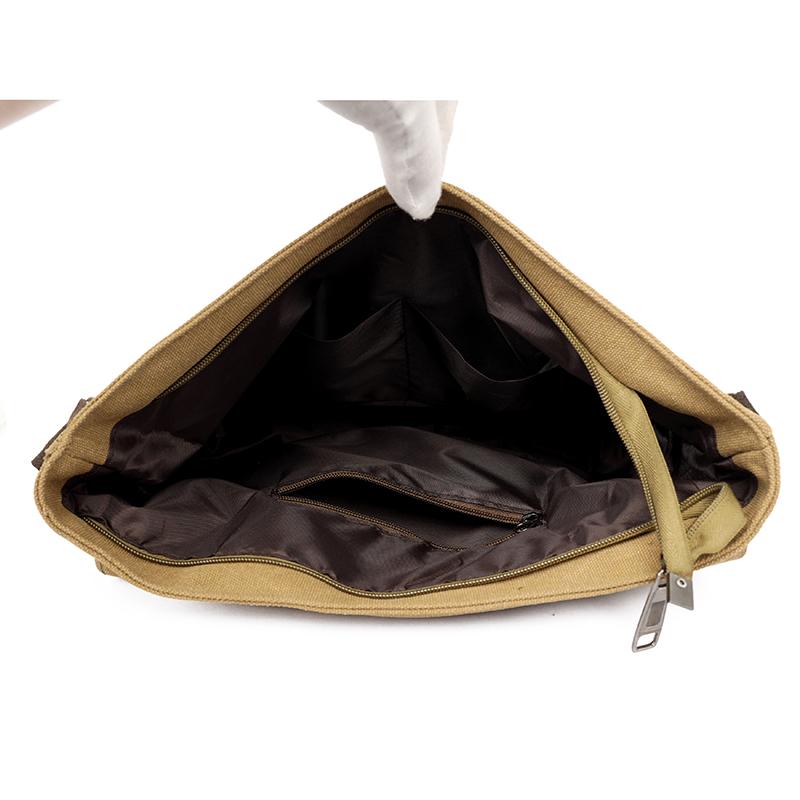 New Fashion Cross Body Bag New Men Canvas Crossbody Shoulder Messenger Bags Man Casual Solid Multi Function Portable Male Bag