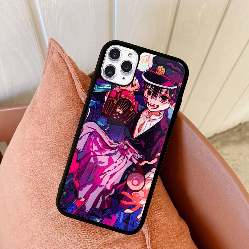 1pc Anime H-hanako Cartoon K-kun Phone Case Silicone PC+TPU For For IPhone 11 12 13 14 15 16 Plus Pro Max Cover