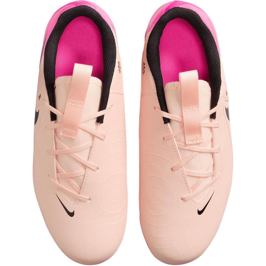 Nike Phantom GX 2 Leather Slip Resistant Abrasion Resistant Low Top Kids' Soccer Shoes Pink/Purple/Black Kids' FD6722-800