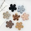 8PCS/SET Ladies Multi-color Matte Texture Flower Shaped Plastic Hair Claw Combination Set Bohemian Style Long Hair Thick Hair Su