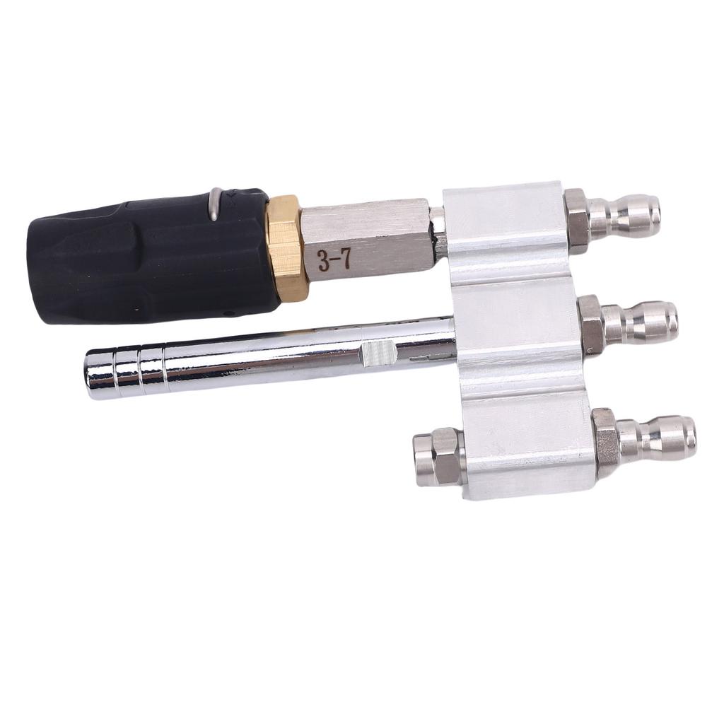 Nastavitelná tryska pro měkké mytí po proudu 3 v 1 14palcová otočná s dlouhým dosahem mýdlová tryska 060 stupňů Sprej pro