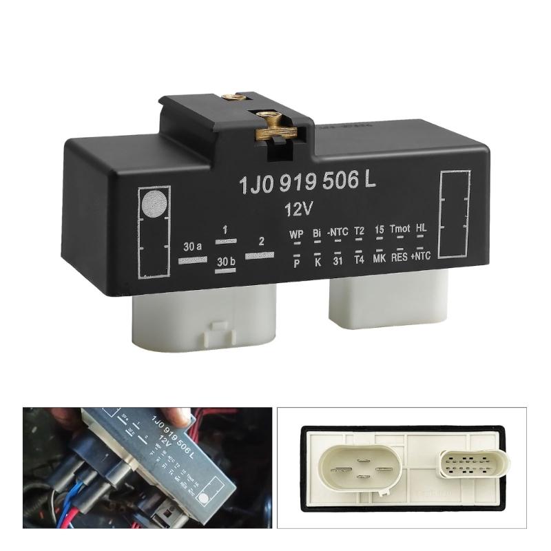 Radiator Fan Control Module/Engine Cooling Fan Control Module Unit Fit for Golf 2008-2014 1J0919506L Radiator Fan Relays