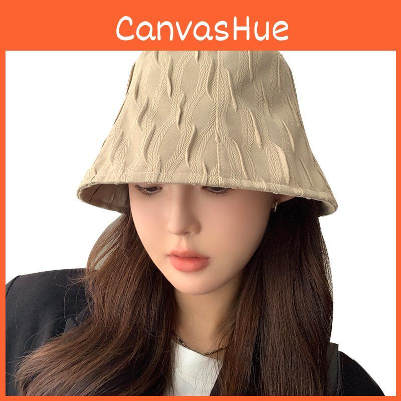 Cotton Pleated Bucket Hat For Fall Winter Fashion Women