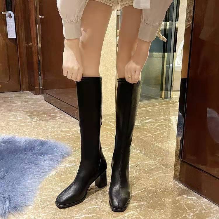 Small Boots for Women But Over the Knee 2025 New Winter Boots Beige Long Tube Thin Boots