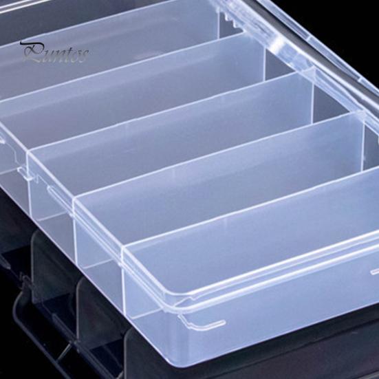 Storage Box Dust Proof Large Capacity 6 Grids Jewelry Display Storage Organizer for Travel