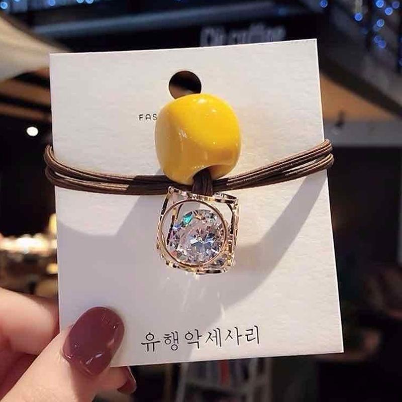 1Pcs  Head Rope Ins Hollow  Haircircle Fresh Women'S Hairtie