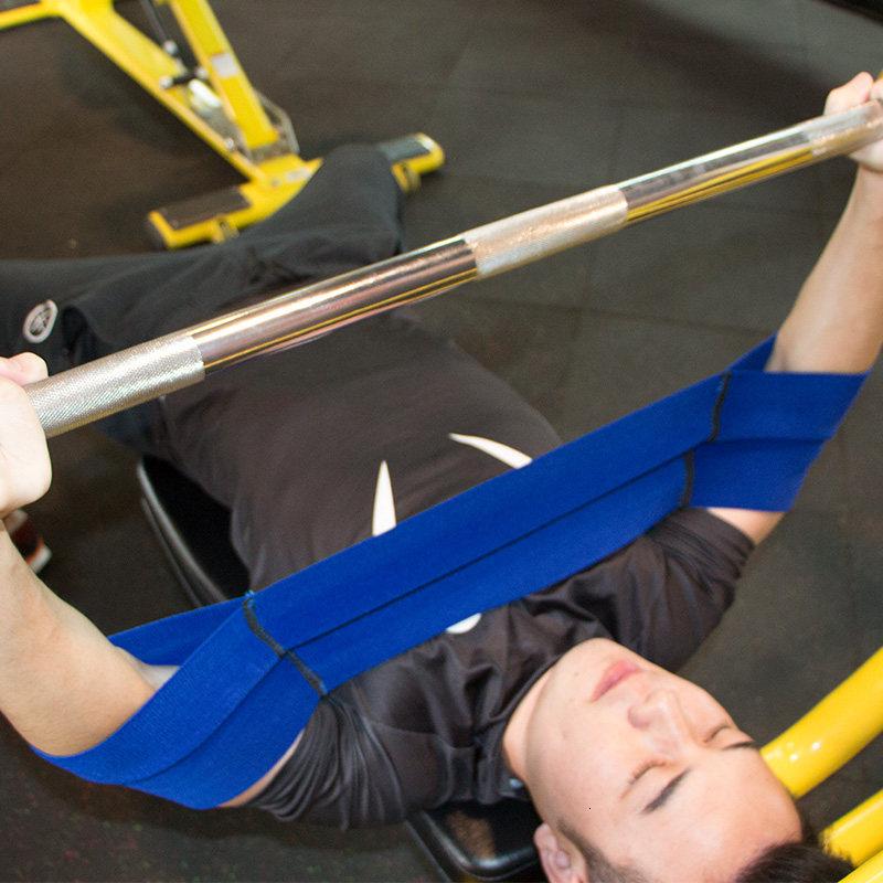 Gym Weightlifting Resistance Band Bench Press Sling Elastic Support for Elbow Fitness Training