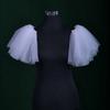 Epaulet Shoulder Cover Tulle Wing for Dance Stage Play Costume Party Carnivals Bride Evil Wing Mesh Costume