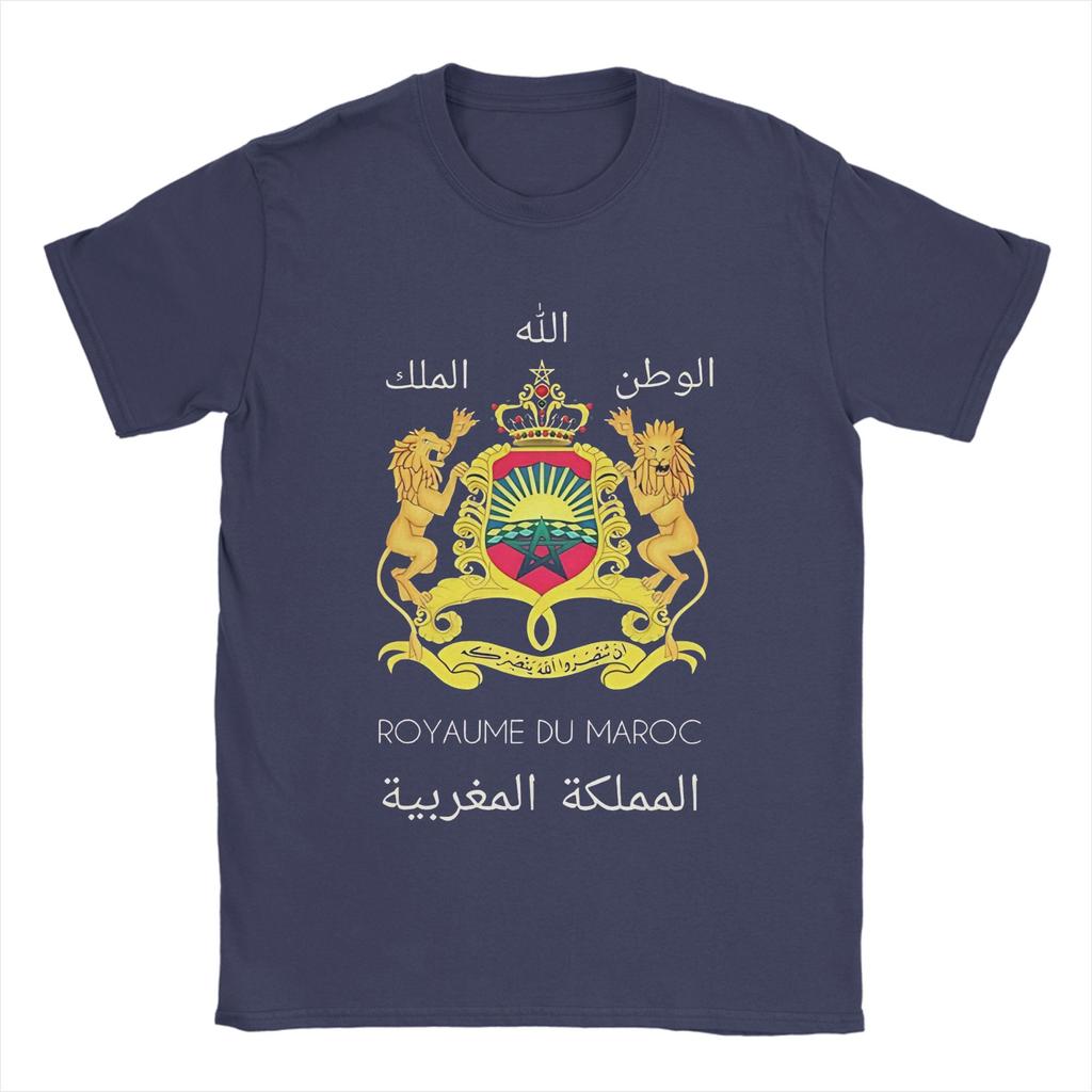 Kingdom Of Morocco TShirt Men  Novelty Pure Cotton Tee Shirt Round Collar Short Sleeve T Shirt Graphic Printed Clothing