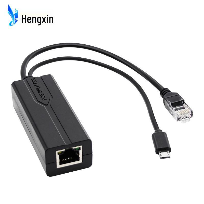 MicroUSB PoE Splitter 48V to 5V Power Supply Module for Android Devices