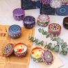 Ethnic Style Dried Flower Aroma Candle Set - Long-lasting, Smokeless Home Souvenir Gift