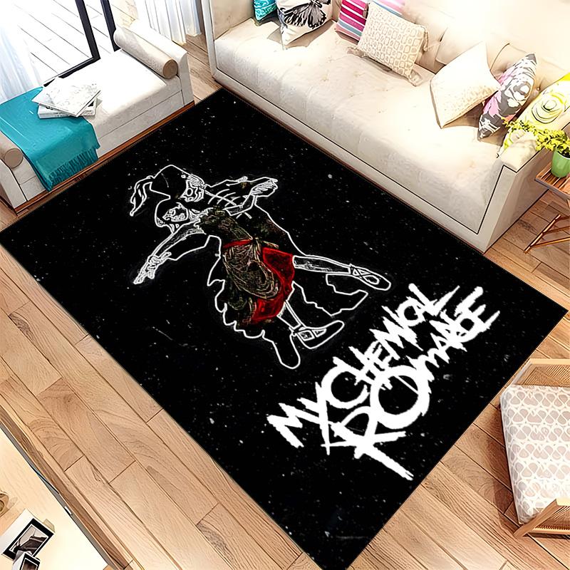 My Chemical Romance Official Band (5) Rug Suitable For Living Rooms Bedrooms Computer Rooms Dining Areas And Placement Under Tables And Chairs Also An