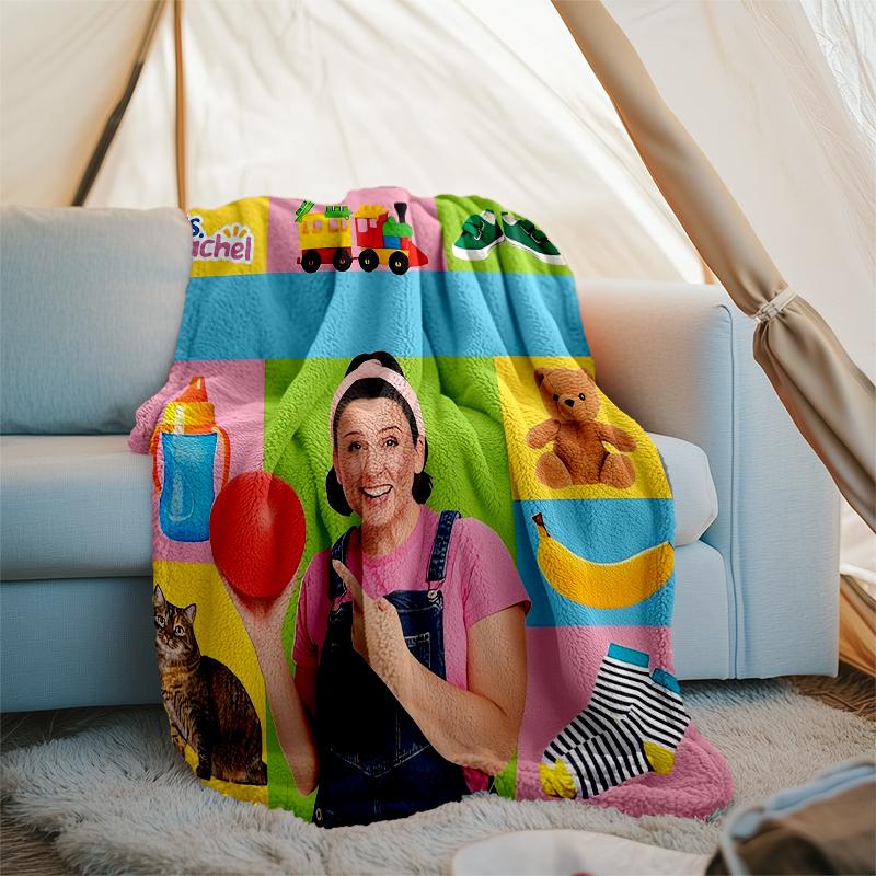Di Più. Coperta Stampata Tema Rachel - Perfetta per Divano, Letto, Viaggio e Uso Esterno | Lavabile in Lavatrice, Accogliente e Durevole.