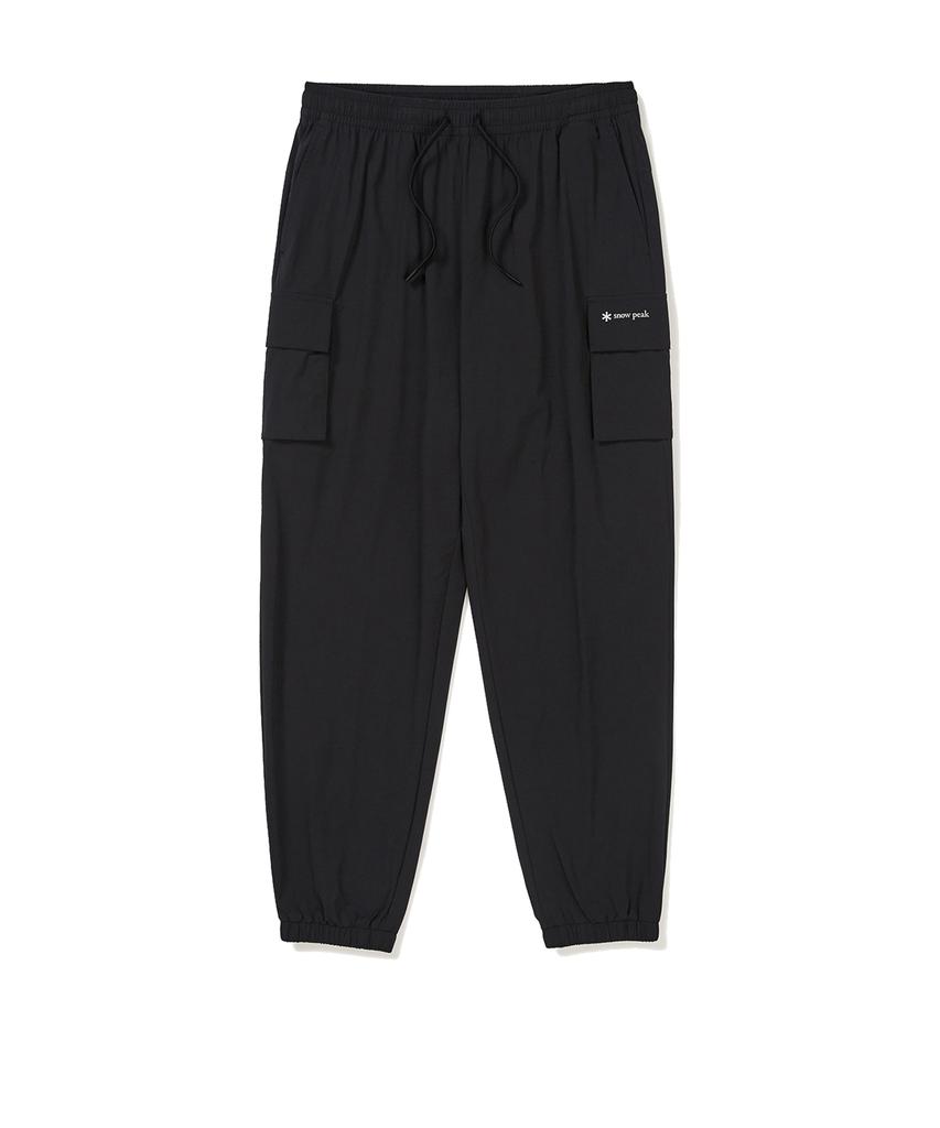 SNOWPEAK APPAREL Thin Tech Woven Cargo Jogger Pants Black (S24Muspt62)