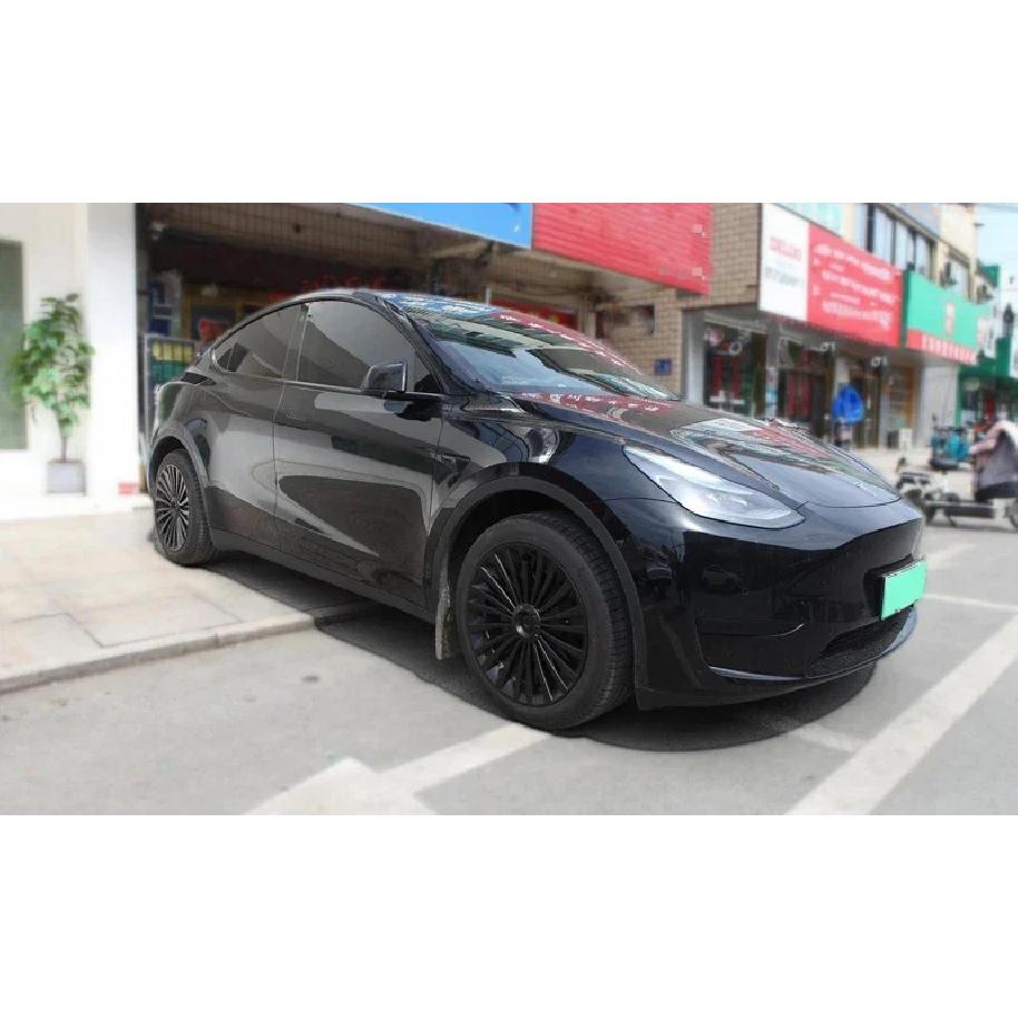 4PCS Hub Cap Performance Replacement Wheel Cap Automobile Full Rim Cover Accessories for Tesla Model Y 2018-2023 Hubcap 19 Inch