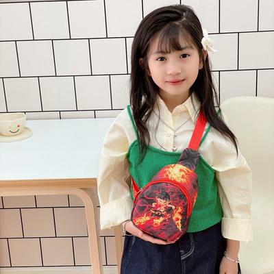 School Bag New Bag Boys and Girls Fashion Cartoon Change Bag Messenger Bag Casual Small Backpack Breast Bag