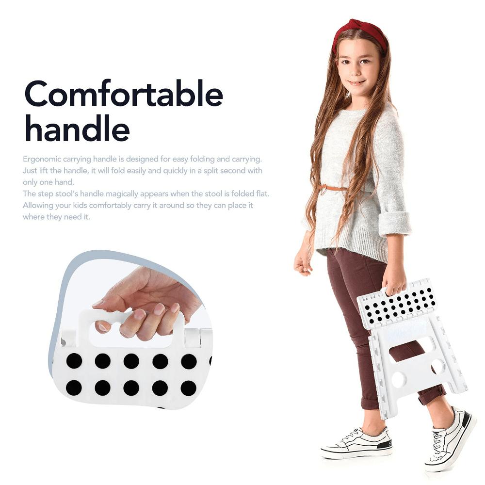 Portable Lightweight Non-Slip 1pc Foldable Step Stool - with Handle for Outdoor Camping, Fishing, Picnics and Trips - Christmas Gift