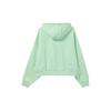 Nike logo embroidered hoodie long-sleeve sweatshirt for women green