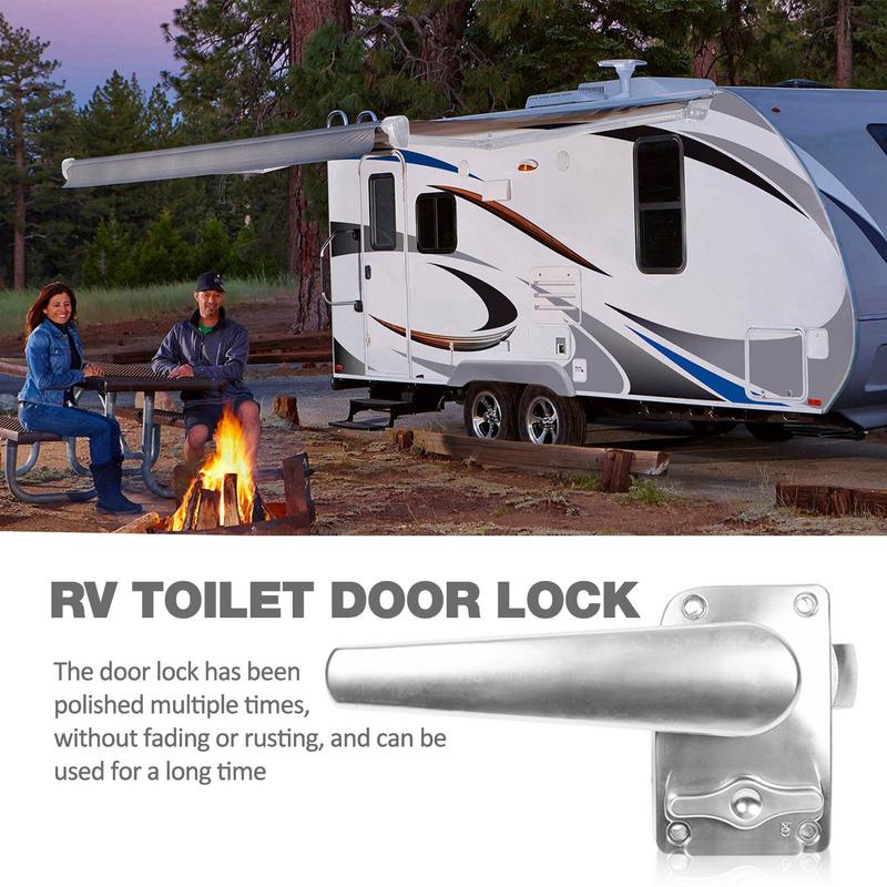 Türschloss Wohnmobil Eingangstür Riegel Mit Messing Zylinderschloss Langlebiges Türschloss Kein Rost Nicht Verblassend Für Wohnmobil Yacht Auto Badezimmer