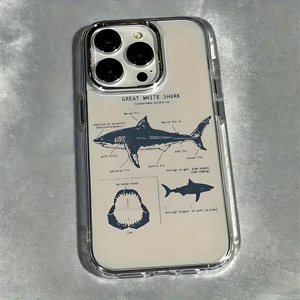 Summer Marine Shark Pattern Phone Case For Infinix Smart Note Tecno Camon Spark Pova Hot 30 40 50 7 8 9 10 Pro Plus 4G 5G Cover