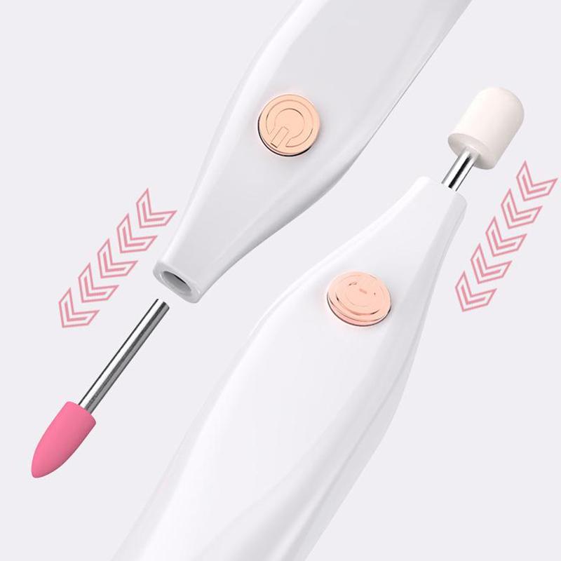 Electric Nail Polish Drill Machine Portable Mini Electric Manicure Art Pen Tools For Gel Remover