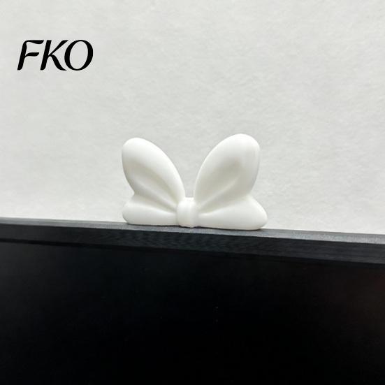 Car Dashboard Tabletop Decor 3D Printed Bow-Shaped Ornament, Elegant Sculpture with Weighted Base, Minimalist Interior Ornament Modern for