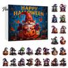 Acrylic Halloween Ornaments 2025 Gnome Advent Calendar 2D Hanging Multi-purpose Decor Set 24 Days Countdown for Holiday Home Festive Decorations