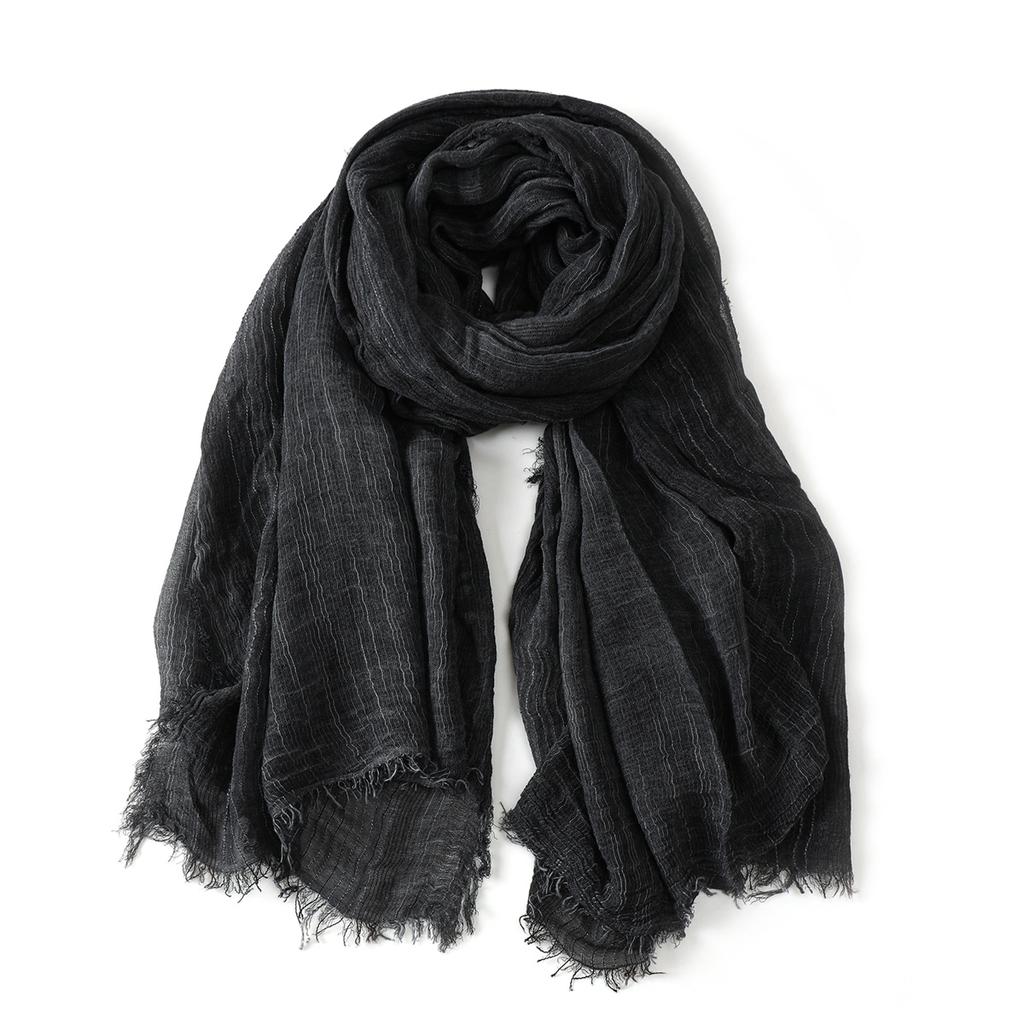 Podzim Zima Pánské šály Bavlna Len Pruhované Pánské Teplé Pašmína Nákrčník Pánské Doplňky Krátký Třásně Bufanda
