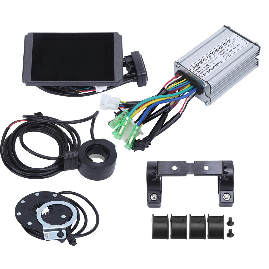 36V 48V 250W Electric Motor Brushless 7A Controller Kit with KTLCD8H Display Panel Sensor Throttle for Electric Bike