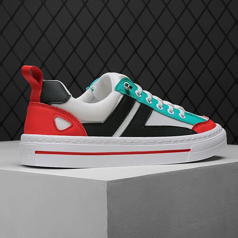 Модная брендовая мужская обувь Весенние студенческие низкие туфли с одной педалью для спорта и отдыха на плоской подошве Универсальные маленькие белые тканевые туфли 39 2709₽