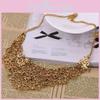 Exaggerated Style Alloy Necklace With Hollow Cutout Craft For Holiday Gifts And Special Occasions