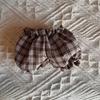 Plaid Pumpkin Dog Pants (13cm-23cm) - Labubu Pet Accessories Shorts