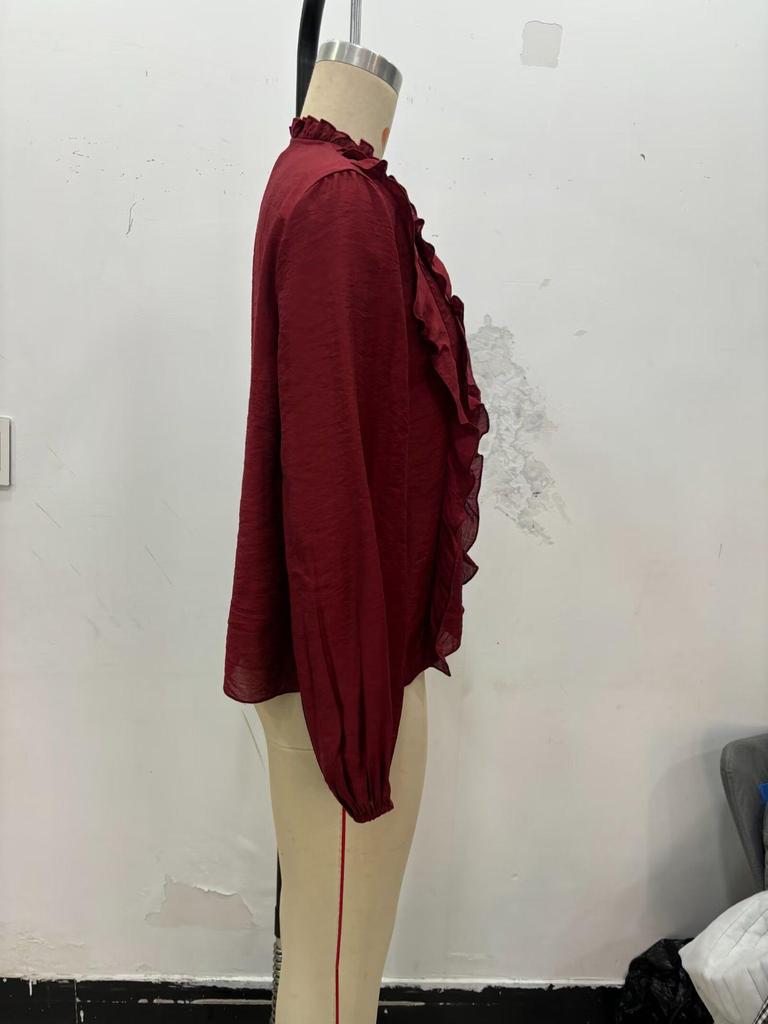 Women's High-End Lace Layered Blouse - Little Fragrance Style